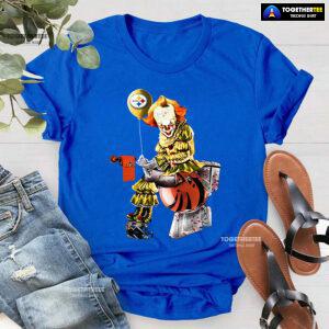 Pennywise Pittsburgh Steelers And Cincinnati Bengals Toilet T-Shirt