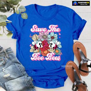 Save The Boo Bees Breast Cancer Halloween T-Shirt
