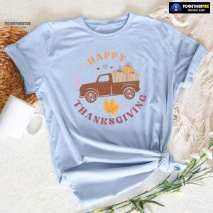 Happy Thanksgiving Pumpkin Leopard T-Shirt