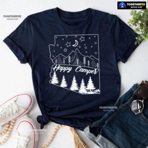 Happy Camper Adventure Camping Lover T-Shirt
