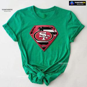 San Francisco 49ers Superman American Flag The 4th Of July T-Shirt