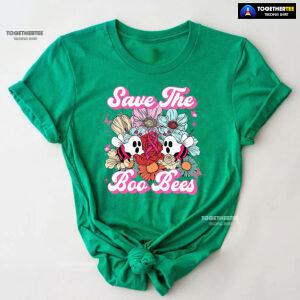 Save The Boo Bees Breast Cancer Halloween T-Shirt