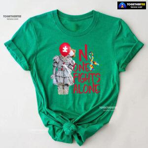 IT Pennywise Autism Awareness No One Fight Alone T-Shirt
