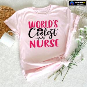 World's Coolest Nurse Heartbeat T-Shirt