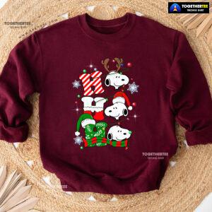 Ho Ho Ho Peanuts Snoopy Dog Christmas Sweatshirt