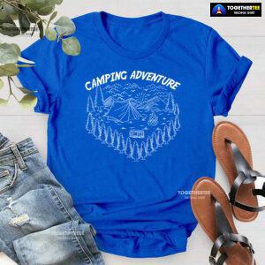 Camping Adventure Tent Campfire Camp Lover T-Shirt