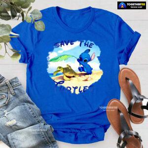 Stitch Save The Turtles T-Shirt