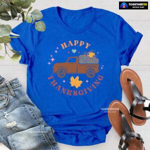Happy Thanksgiving Pumpkin Leopard T-Shirt