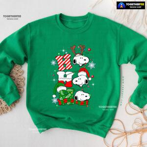 Ho Ho Ho Peanuts Snoopy Dog Christmas Sweatshirt