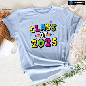 Class Of 2025 Crayon Student Back To School T-Shirt