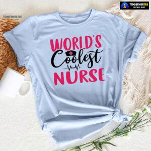 World's Coolest Nurse Heartbeat T-Shirt