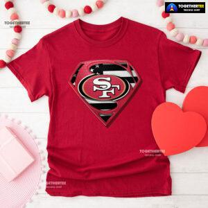 San Francisco 49ers Superman American Flag The 4th Of July T-Shirt