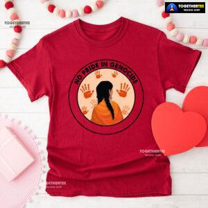 No Pride In Genocide Every Child Matters Orange Shirt Day Indigenous T-Shirt