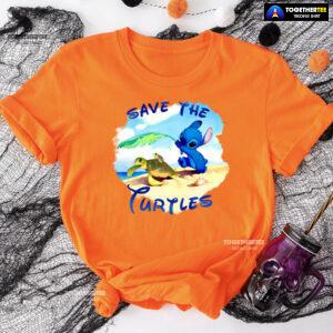 Stitch Save The Turtles T-Shirt