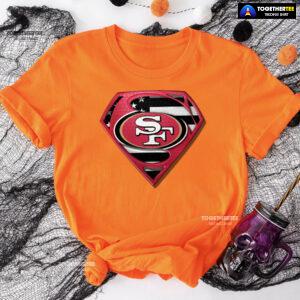 San Francisco 49ers Superman American Flag The 4th Of July T-Shirt
