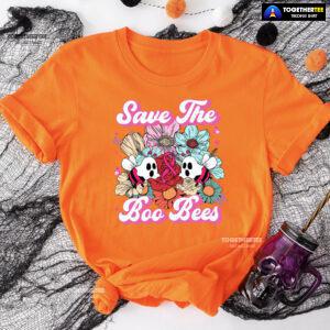 Save The Boo Bees Breast Cancer Halloween T-Shirt