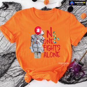 IT Pennywise Autism Awareness No One Fight Alone T-Shirt