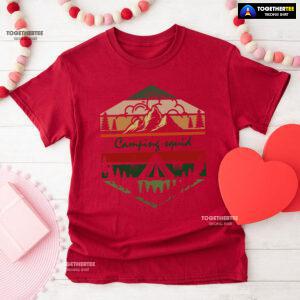 Camping Squid Vintage Squid Game T-Shirt