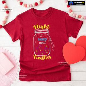 Night Skies And Fireflies Camping T-Shirt