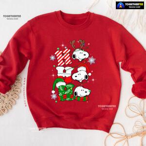Ho Ho Ho Peanuts Snoopy Dog Christmas Sweatshirt