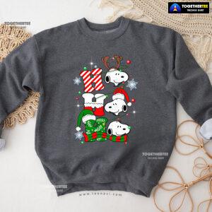 Ho Ho Ho Peanuts Snoopy Dog Christmas Sweatshirt