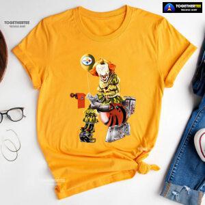 Pennywise Pittsburgh Steelers And Cincinnati Bengals Toilet T-Shirt
