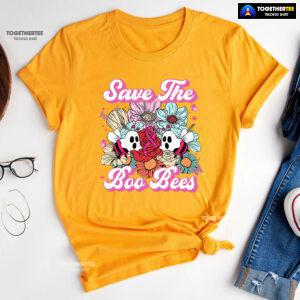 Save The Boo Bees Breast Cancer Halloween T-Shirt