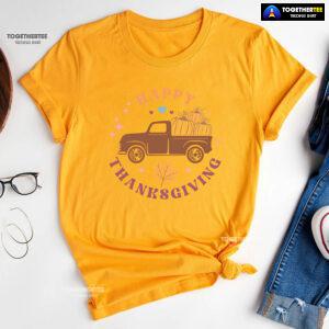 Happy Thanksgiving Pumpkin Leopard T-Shirt