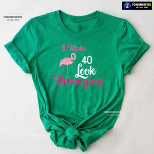 I Make 40 Look Flamazing Flamingo 40th Birthday T-Shirt