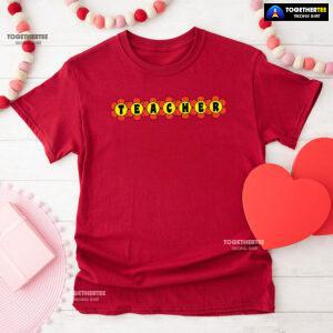 Teacher Orange Flowers Back To School T-Shirt