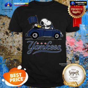 Official Snoopy Driving Volkswagen New York Yankees Shirt