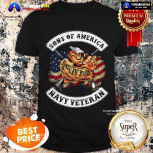 Popeye Sailor Man Son Of American Flag Navy Veteran Shirt