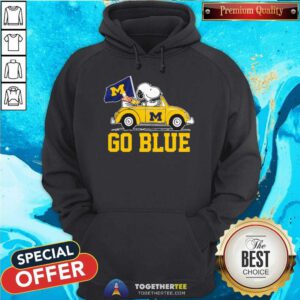 Peanuts Snoopy And Woodstock Michigan Wolverines Go Blue 2023 CFP National Champions hoodie