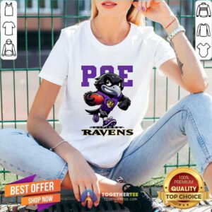 Poe Mascot Baltimore Ravens Football v-neck