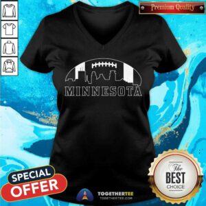 Minnesota Football Skyline v-neck