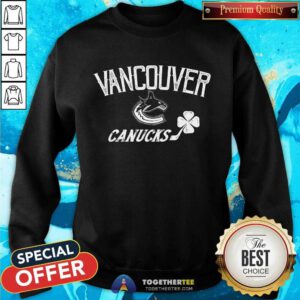 Vancouver Canucks St Patrick's Day Richmond Clover sweatshirt