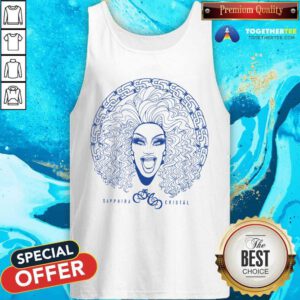 Sapphira Cristál Portrait tank-top