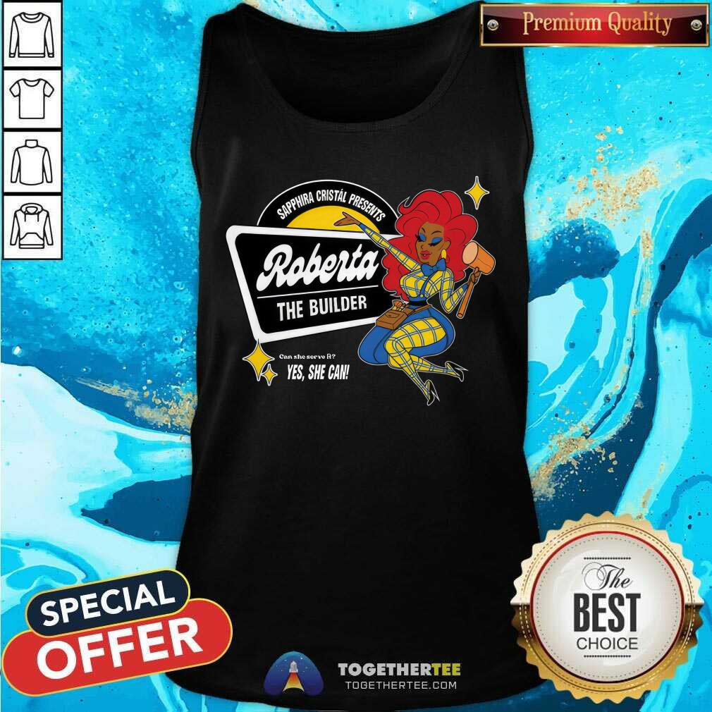 Sapphira Cristal Presents Roberta The Builder tank-top