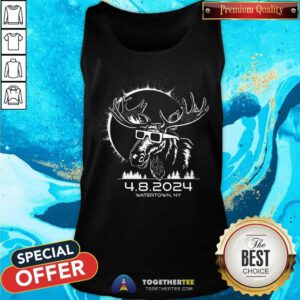 Solar Eclipse Moose Watertown tank-top