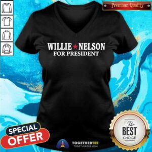 Willie Nelson For President v-neck