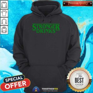 Stronger Drinks Washed Gym hoodie