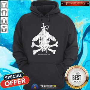 Toothy Cow Cross Bones hoodie