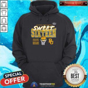 Baylor Bears 2024 NCAA Women's Basketball Tournament March Madness Sweet 16 Fast Break hoodie