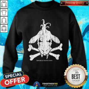 Toothy Cow Cross Bones sweatshirt