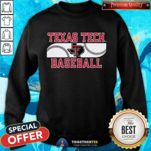 Texas Tech Texas Map Baseball sweatshirt