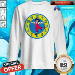 Big Comfy Couch Clock Stretch sweatshirt