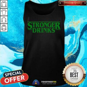 Stronger Drinks Washed Gym tank-top