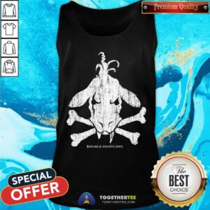 Toothy Cow Cross Bones tank-top