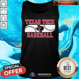Texas Tech Texas Map Baseball tank-top