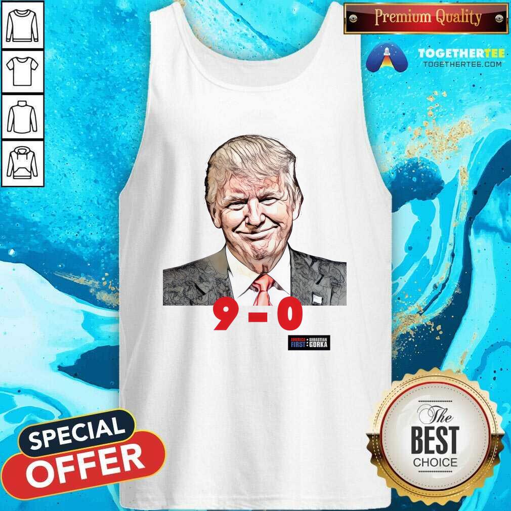 Scotus Donald Trump America First 9-0 tank-top